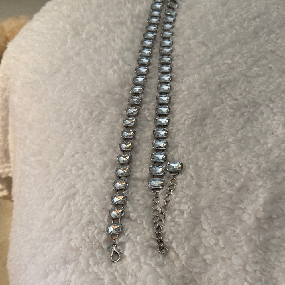 Elegant Silver Crystal Bracelet